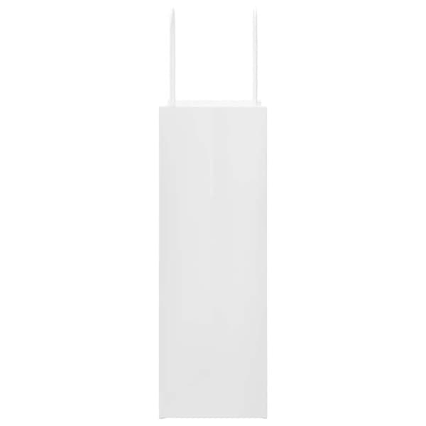 vidaXL Papperspåsar 50 st med handtag vit 21x11x31 cm