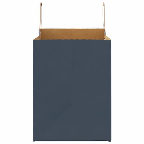 vidaXL Kraftpapperspåsar 250 st med handtag blå 32x22x28 cm