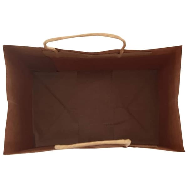 vidaXL Kraftpapperspåsar 50 st med handtag brun 26x17x25 cm