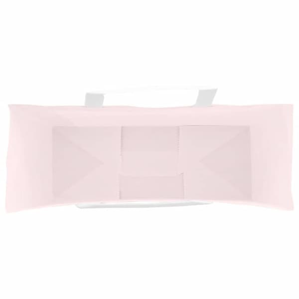 vidaXL kraftpapirposer 50 stk. med håndtag 32x12x42 cm lyserød