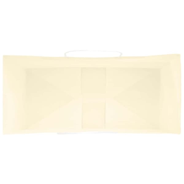 vidaXL Kraftpapperspåsar 250 st med handtag gul 26x12x35 cm