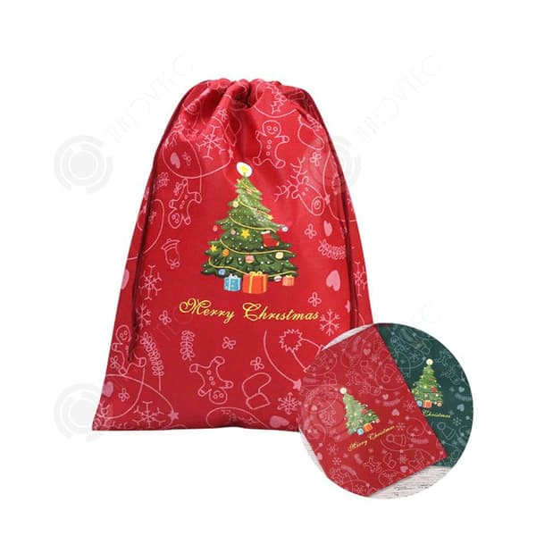 INN Ornaments Set med 4 Julklappspåsar 29,5x39,5cm 40x54,5cm Röda och gröna stilar Julklappspåsar Godispåse