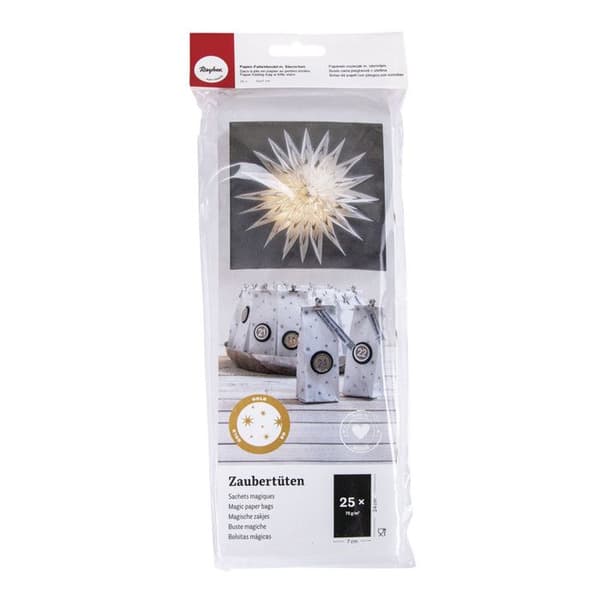 Rayher Hobby Rayher veckpåsar av papper med små stjärnor, guld - 67267616