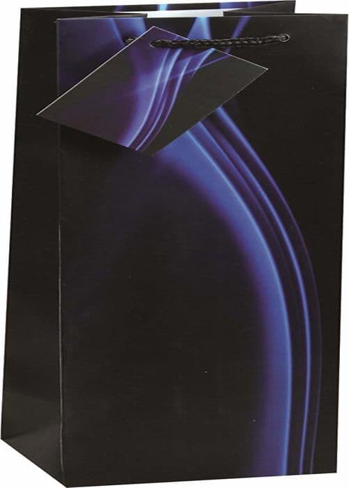 Tsi presentpåse - 85293 - BUSINESS WAVE Serie presentpåse, set om 12, storlek: flaska (36 x 12 x 8 cm), Art.