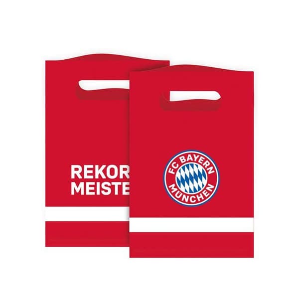 8 Presentpåsar FC Bayern München 15 x 23 cm
