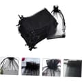 Miniatyrbild 6 av 11: Organza Gift Jewelry Mesh Bags 100 Pack with Drawstring, 10x15cm, Black, Suitable for Baby Shower, Birthday Party Favor, Christmas Gifts, etc