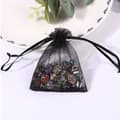 Miniatyrbild 11 av 11: Organza Gift Jewelry Mesh Bags 100 Pack with Drawstring, 10x15cm, Black, Suitable for Baby Shower, Birthday Party Favor, Christmas Gifts, etc