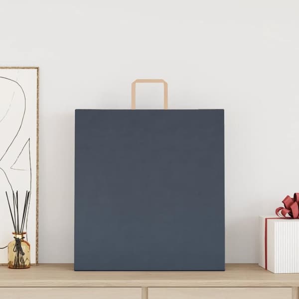 Kraftpapperspåsar 250 st med handtag blå 45x17x48 cm