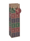 Miniatyrbild 3 av 3: Sigel presentpåse - GT045/5 - Gt045 presentpåse för flaska, grön, röd, lila, 10 x 35 cm