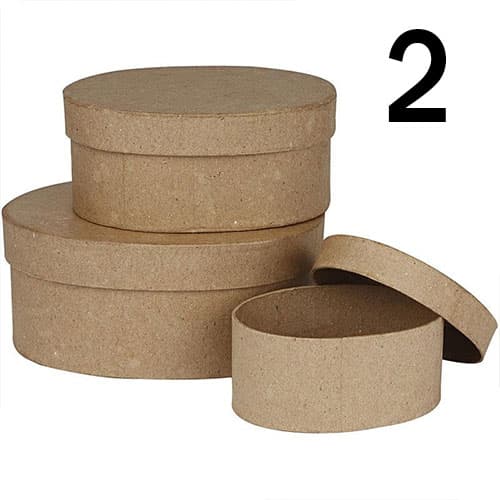Pappaskar - 8 - 20 cm - Kvist och Vit - 30 st