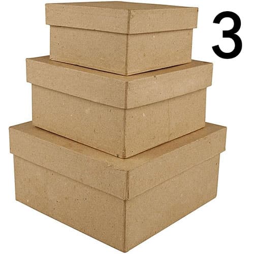 Pappaskar - 8 - 20 cm - Kvist och Vit - 30 st