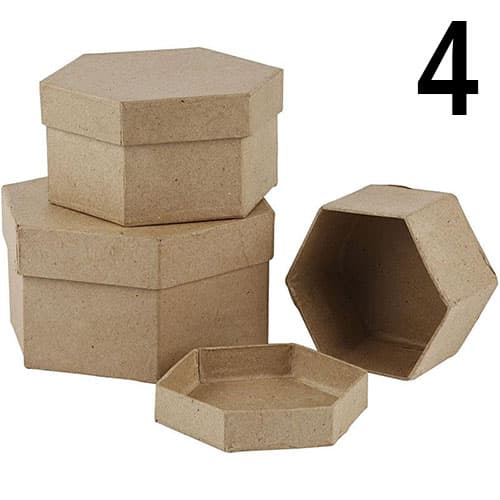 Pappaskar - 8 - 20 cm - Kvist och Vit - 30 st