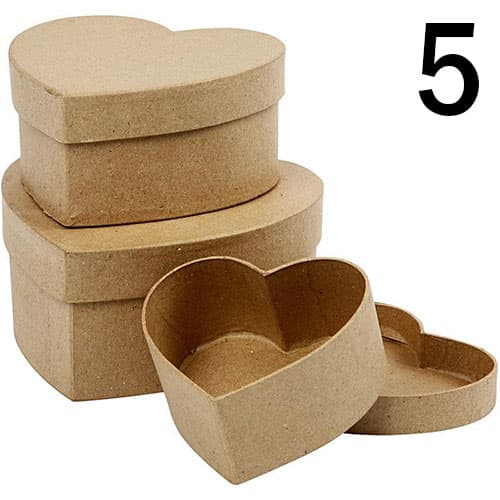 Pappaskar - 8 - 20 cm - Kvist och Vit - 30 st