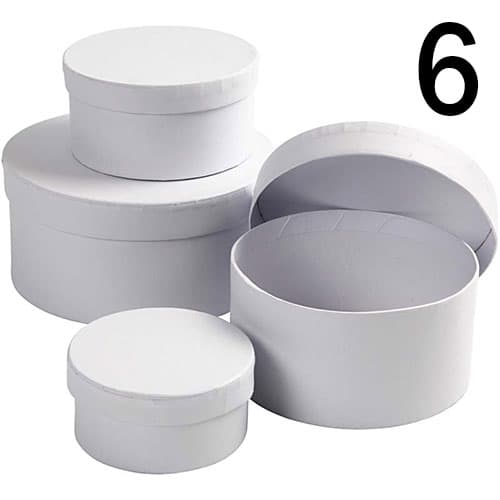 Pappaskar - 8 - 20 cm - Kvist och Vit - 30 st