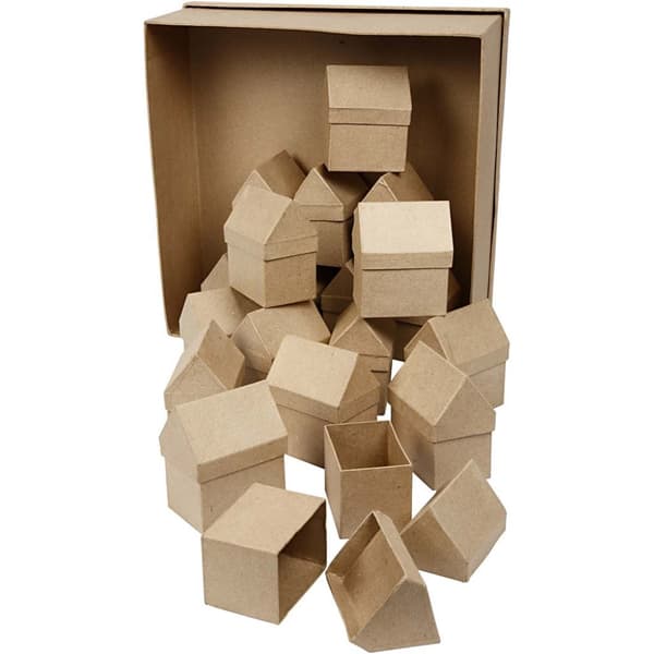 Hus Pappaskar - 6 x 8,5 cm - Kvist - 40 st
