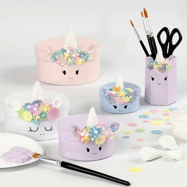 Vita papp-askar 10-12 cm - Höjd: 5 cm - 27 st