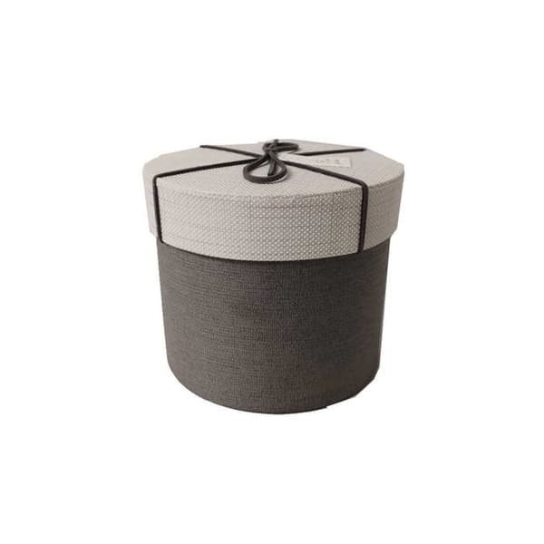 ERBUD 3 STK RUND GÅVOBURK BEIGE/TORTORA 13 CM TILLBEHÖR BOMBONJER