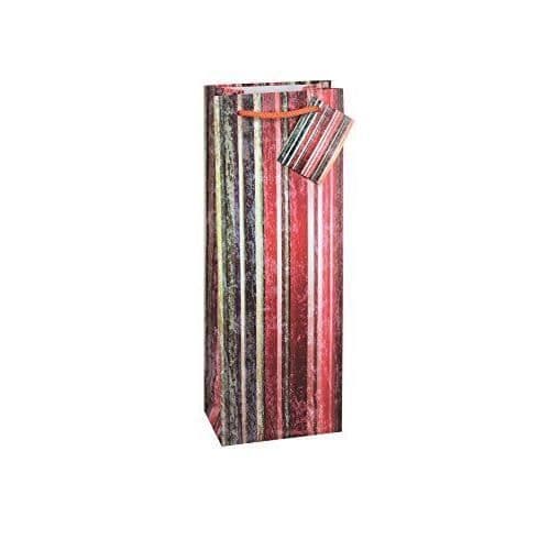 TSI 84281 presentpåse för flaska paket med 12, randig design, 3 mönster - 4022792942814