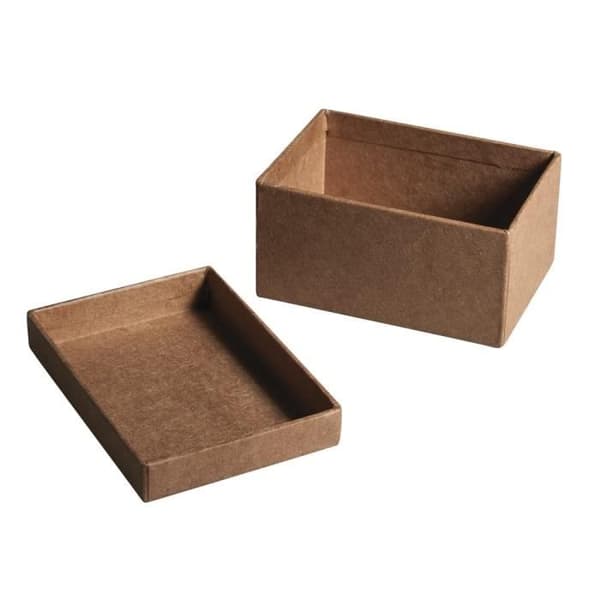 Rektangulär låda - Rayher - 34169 - Pappersmaché - 7 x 5 x 3,5 cm - Beige