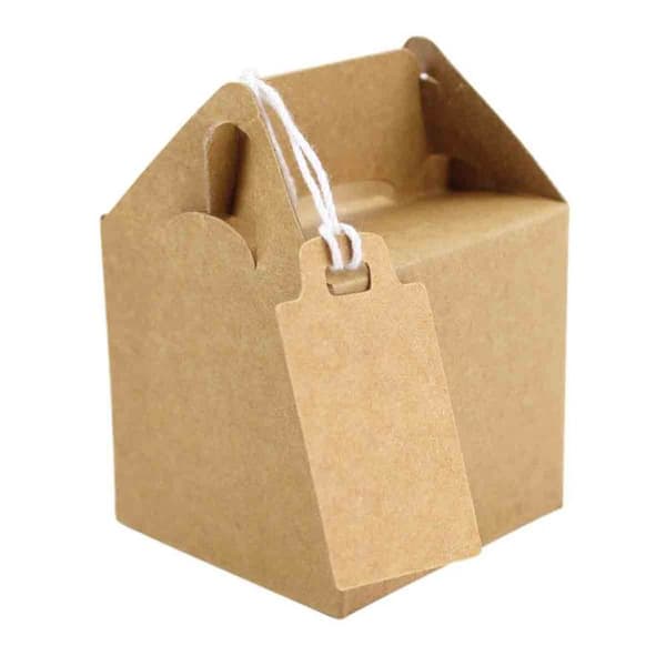 Kraftpapperspresentlådor 7x5cm 6 stycken