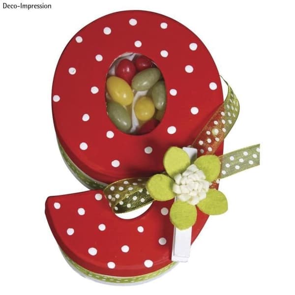 Box nummer 9 - Pappersmaché - 7,5x4x12cm - Rayher