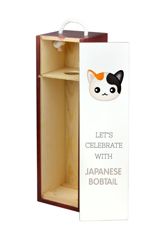 Japansk bobtail - vinkasse med grafik og inskriptionen af Art-Dog-mærket