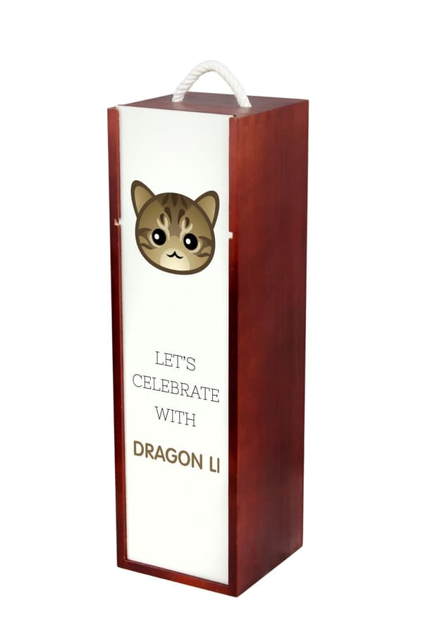 Li Hua - Li Dragon - vinkasse med grafik og Art-Dog-mærket inskription