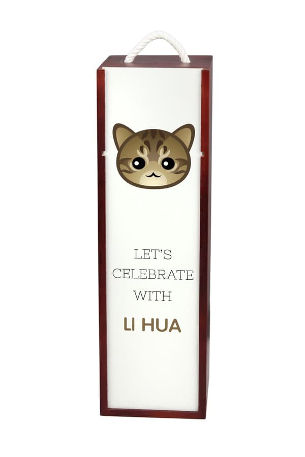 Li Hua - Li Dragon - vinkasse med grafik og Art-Dog-mærket inskription