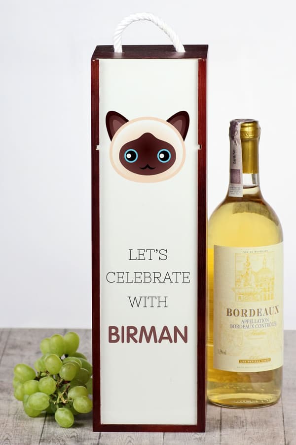 Birman - vinkasse med grafik og Art-Dog-mærket inskription