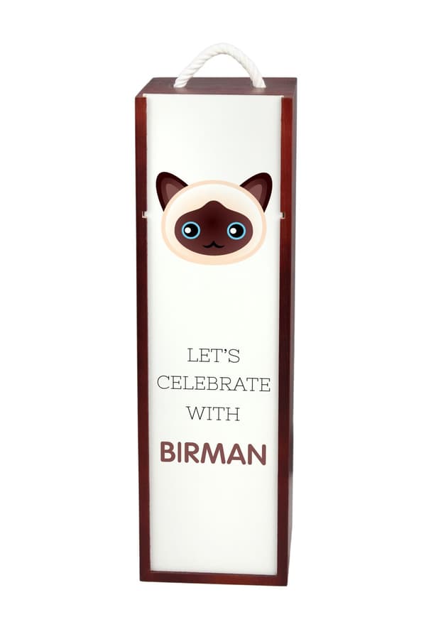Birman - vinkasse med grafik og Art-Dog-mærket inskription