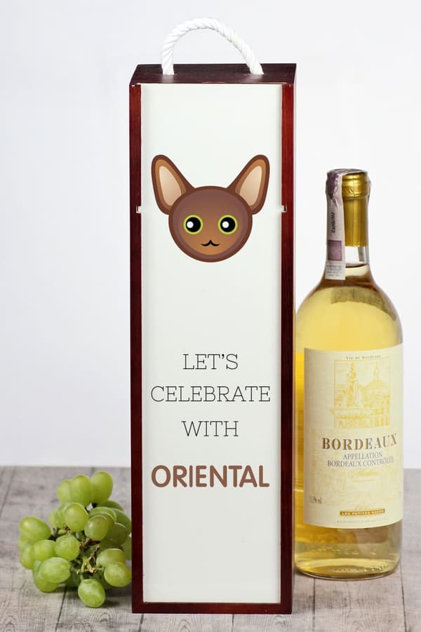 Orientalisk - vinlåda med grafik och märket Art-Dog