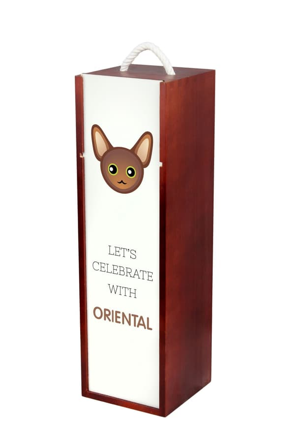 Orientalisk - vinlåda med grafik och märket Art-Dog