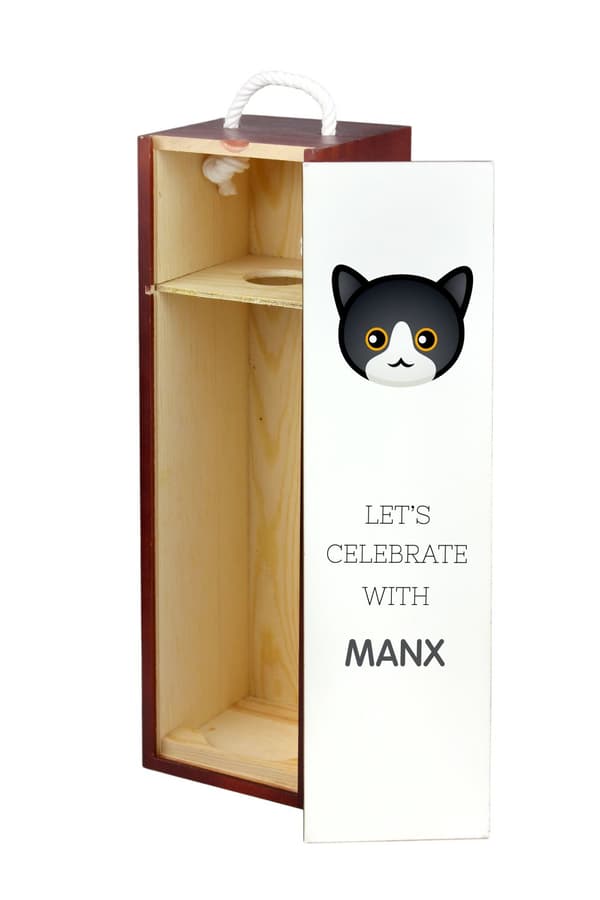 Manx - vinkasse med grafik og Art-Dog-mærket inskription