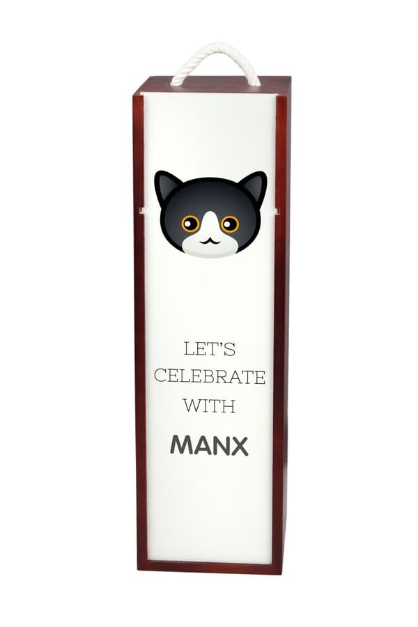 Manx - vinkasse med grafik og Art-Dog-mærket inskription