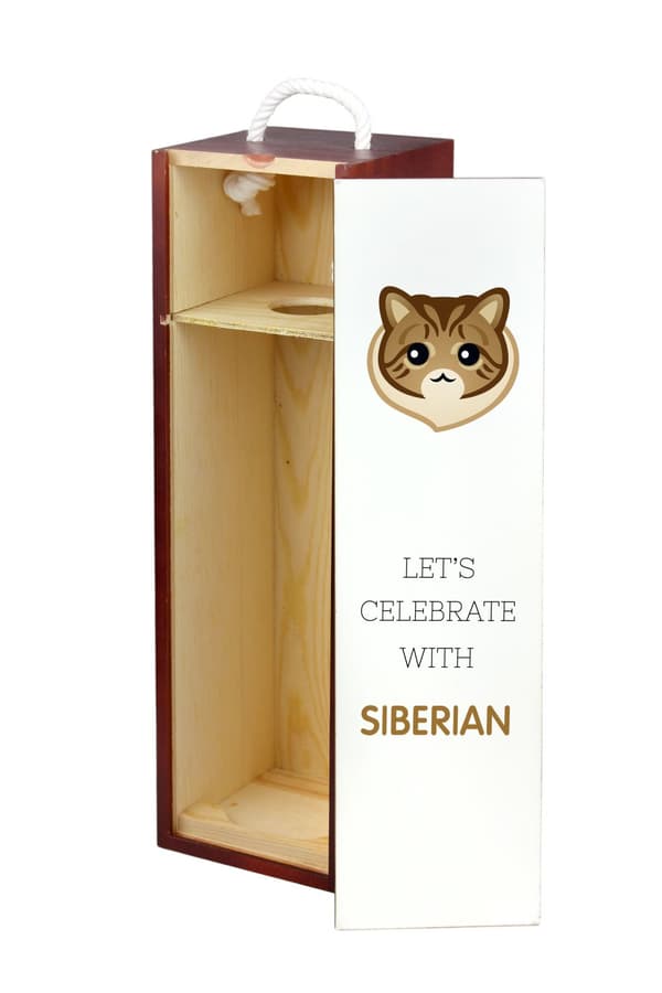 Siberian - viinilaatikko grafiikalla ja Art-Dog-brändin merkinnällä