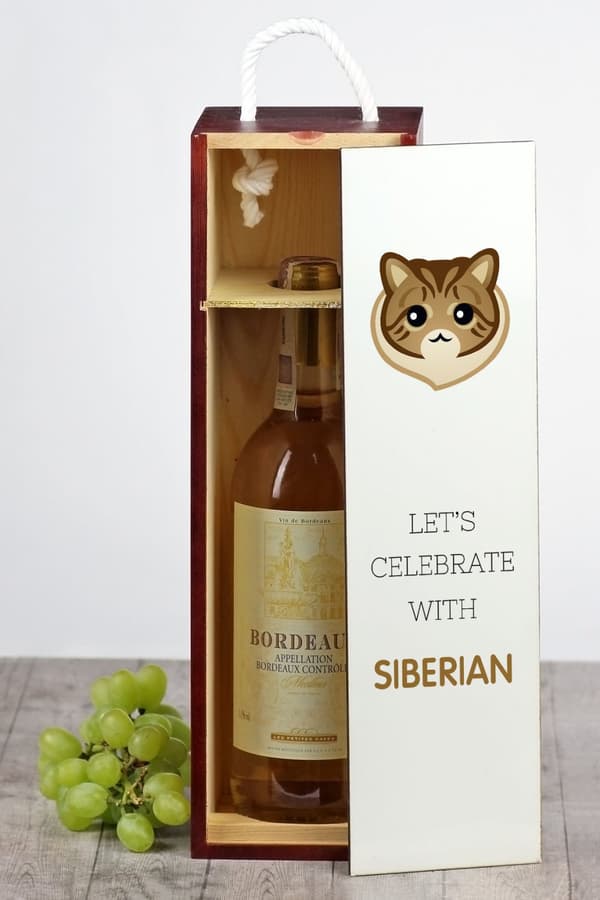 Siberian - viinilaatikko grafiikalla ja Art-Dog-brändin merkinnällä