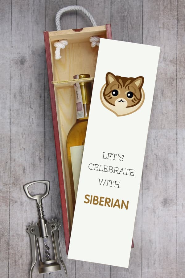 Siberian - viinilaatikko grafiikalla ja Art-Dog-brändin merkinnällä