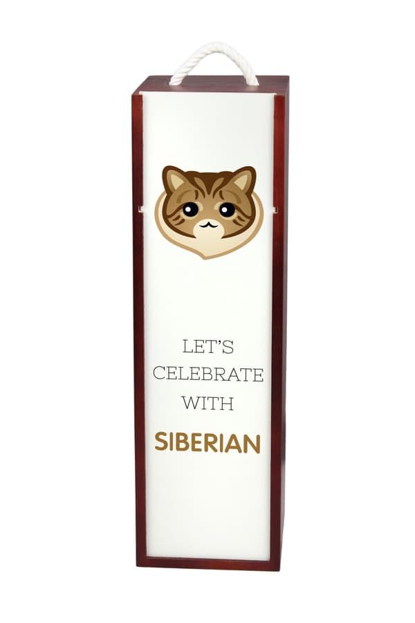Siberian - vinkasse med grafik og Art-Dog-mærket inskription