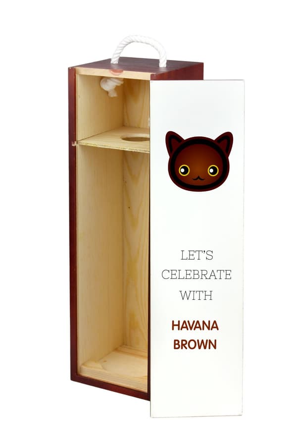 Havana Brown - vinkasse med grafik og Art-Dog-mærket inskription