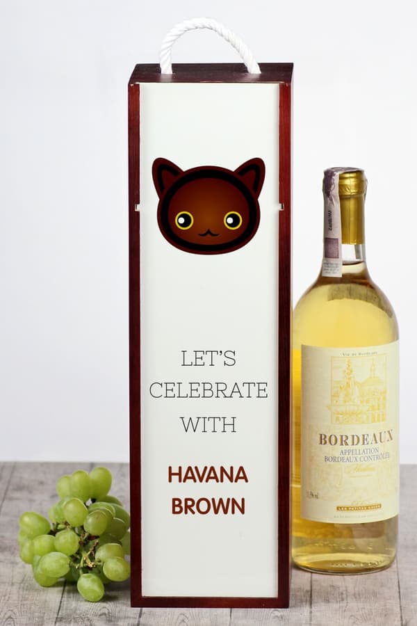 Havana Brown - vinkasse med grafik og Art-Dog-mærket inskription