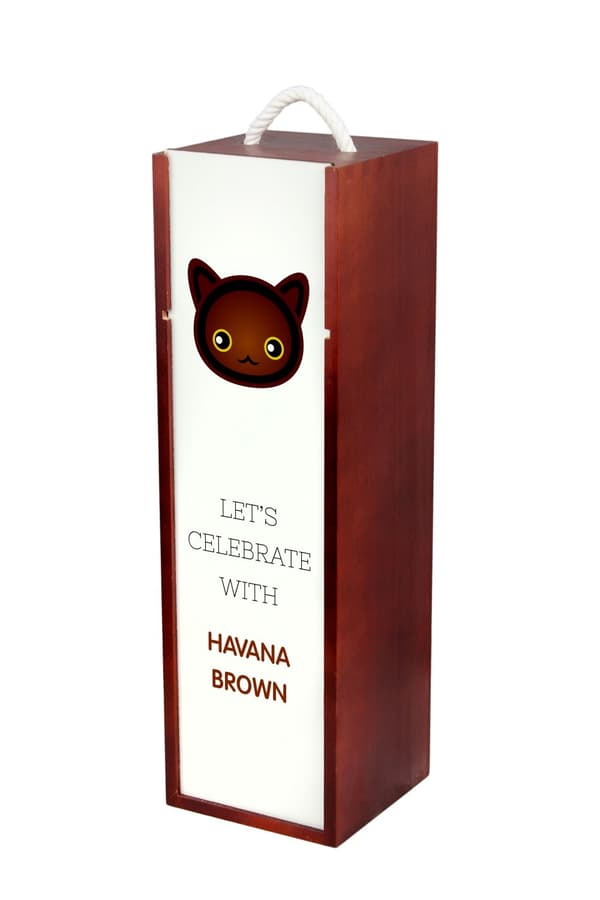 Havana Brown - vinkasse med grafik og Art-Dog-mærket inskription