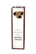 Pikkukuva 1 / 6: Borderterrieri - geometrinen laatikko, jossa on valokuva ja kirjoitus Art-Dog -viinille