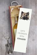Miniatyrbillede 6 af 6: Eurasier, Eurasian - en geometrisk kasse med et foto og en inskription til Art-Dog vin