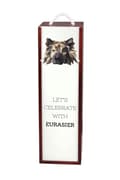 Miniatyrbillede 1 af 6: Eurasier, Eurasian - en geometrisk kasse med et foto og en inskription til Art-Dog vin