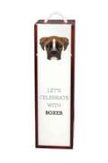Miniatyrbild 1 av 6: Boxer, Boxer III - en geometrisk låda med ett foto och en inskription för Art-Dog-vin