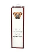 Miniatyrbillede 1 af 6: Bullmastiff, Bulmastiff - en geometrisk kasse med et foto og en inskription til Art-Dog vin