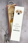 Miniatyrbild 6 av 6: Labrador Retriever - en geometrisk låda med ett foto och en inskription för Art-Dog-vin