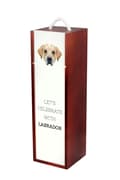 Miniatyrbild 2 av 6: Labrador Retriever - en geometrisk låda med ett foto och en inskription för Art-Dog-vin