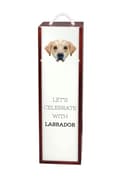 Miniatyrbild 1 av 6: Labrador Retriever - en geometrisk låda med ett foto och en inskription för Art-Dog-vin