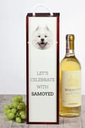 Miniatyrbillede 4 af 6: Samoyed, Samoyed, Samojedskaja - en geometrisk kasse med et foto og en inskription for vin af Art-Dog